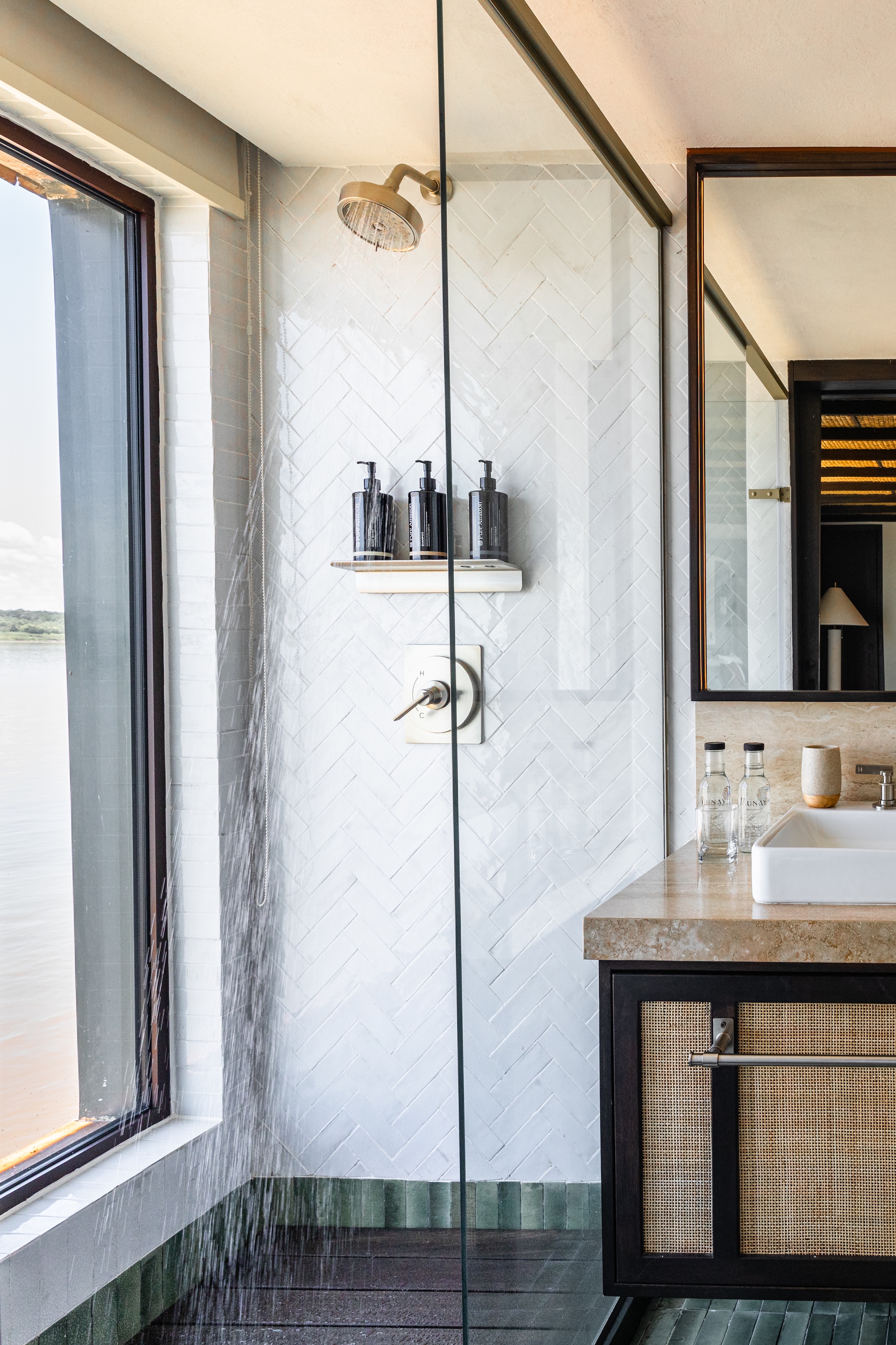 A modern en-suite bathroom